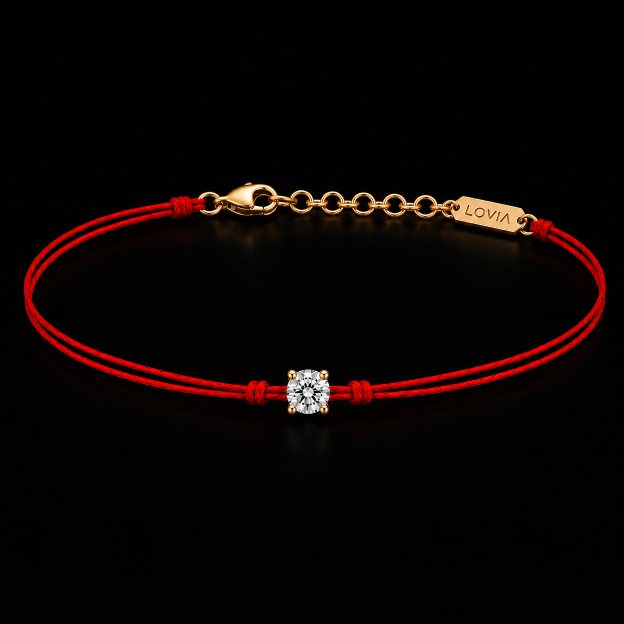 LOVIA red cord giving bracelet